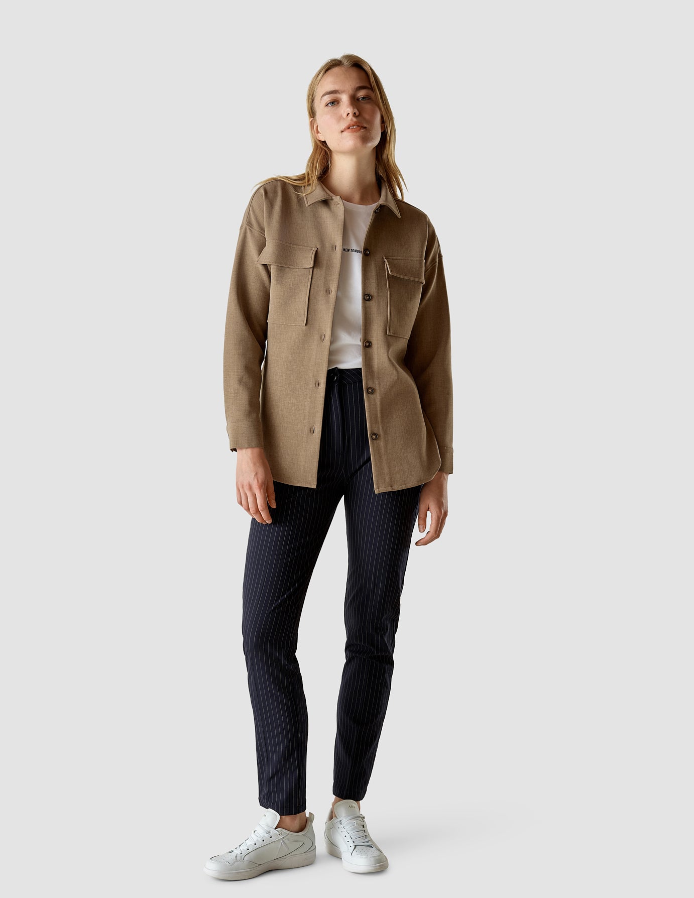 Belted Overshirt Cappuccino